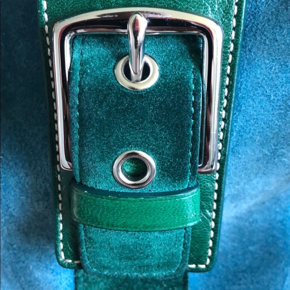 Coach suede trim color block bag *Authentic* - Picture 7 of 12